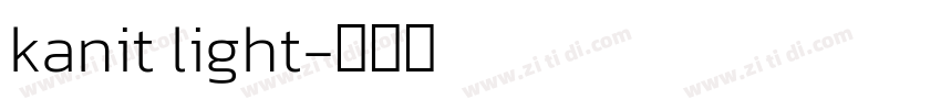 kanit light字体转换